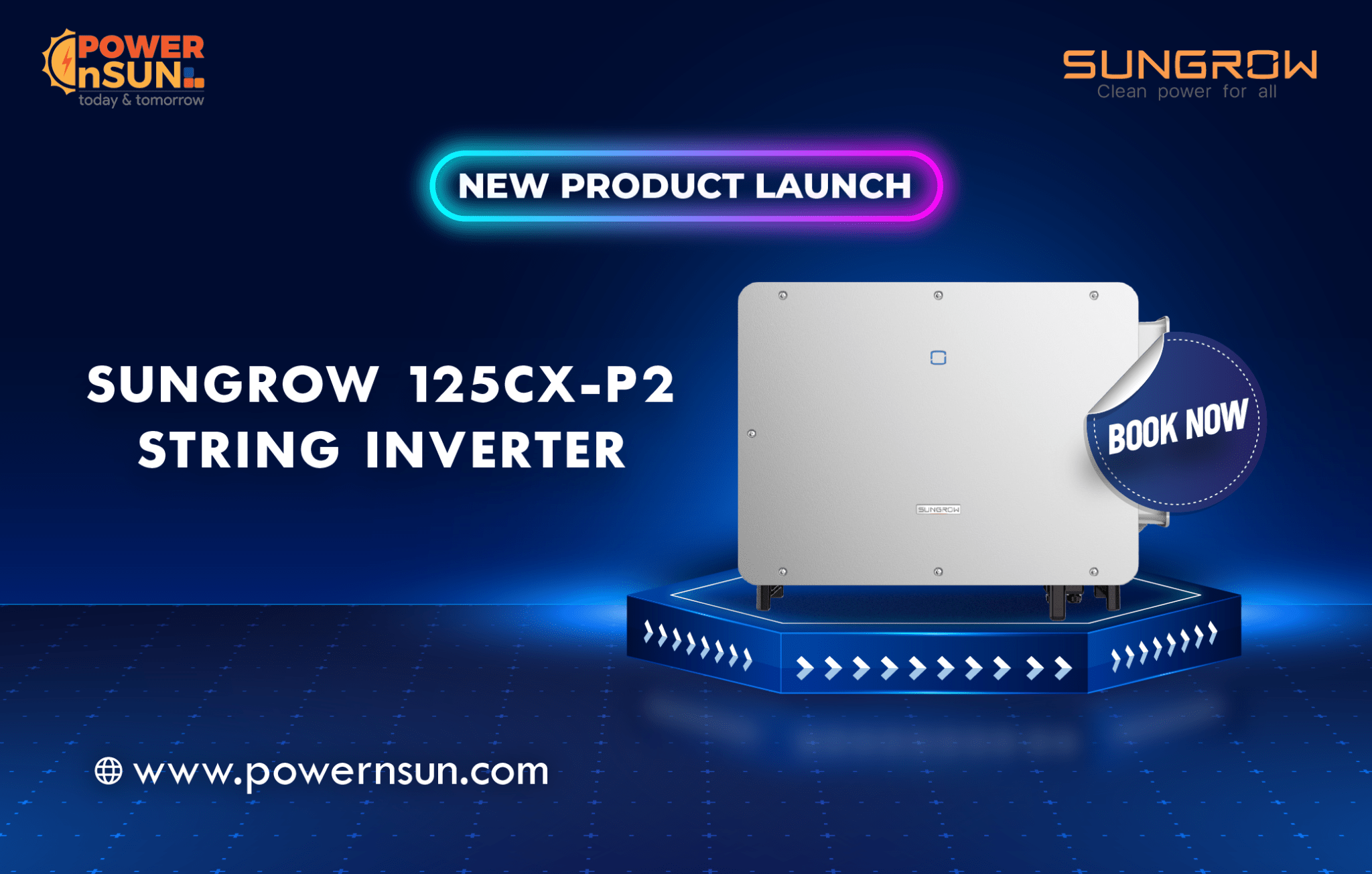 String Inventer Sungrow 125CX P2 string inverter - Powernsun