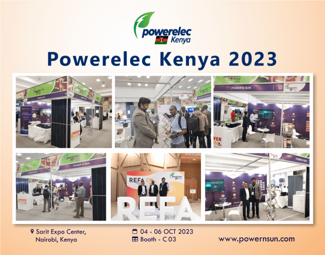 Huge Interest in Power Elec Kenya2023 Exhibition Powernsun