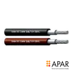 EN-certified 6sqm red solar DC cable for PV systems