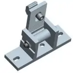 Front clip for solar panel frame attachment