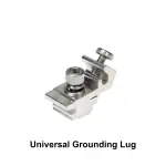 Universal grounding lug for solar panel earthing