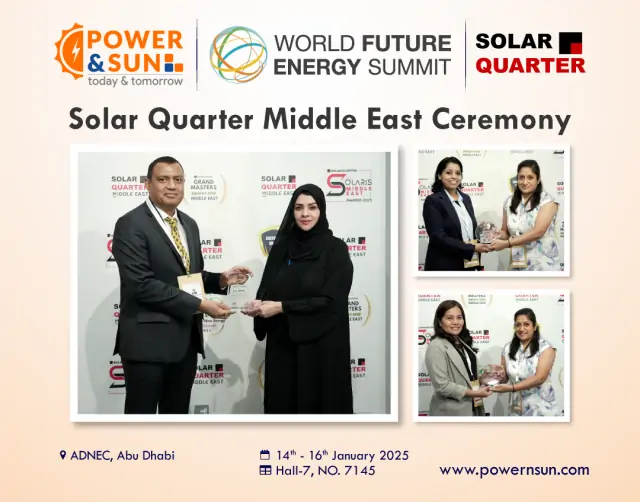 Powernsun Shines at Solar Quarter Middle East Awards 2025