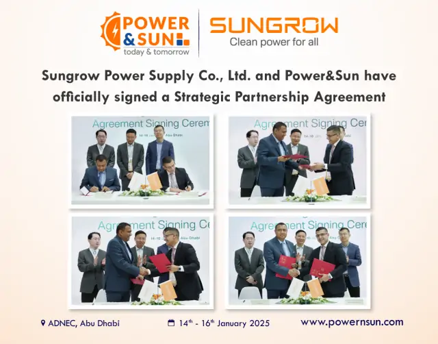 Powernsun & Sungrow Sign Strategic Partnership at WFES 2025