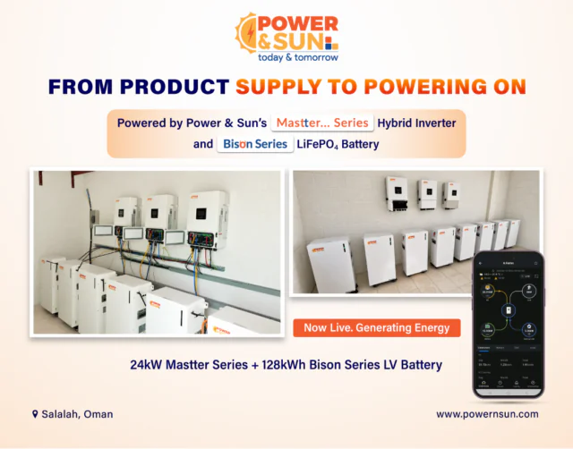 Power & Sun energy solution is now live in Salalah, Oman